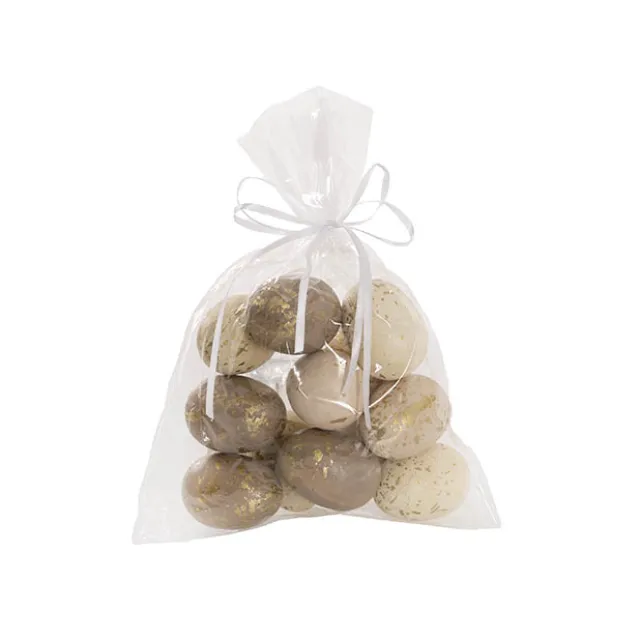 Gold Speckled Easter Eggs Pack 12 Brown & Nude (5cmD)