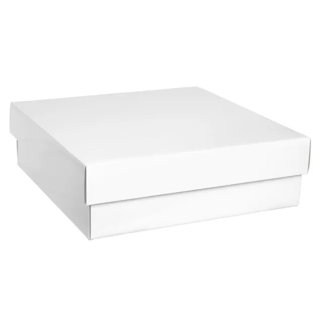 Gourmet Box Square Large White (28x28x9cmH)