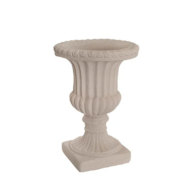 Grecian Fibreglass Urn Limestone Nude (36cmDx50cmH)