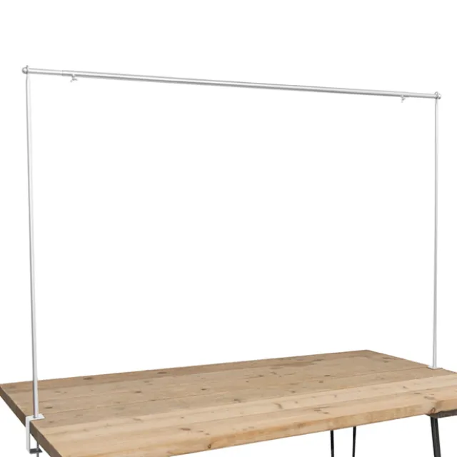 Metal Table Flower Arch Extendable White (125x110cmH)