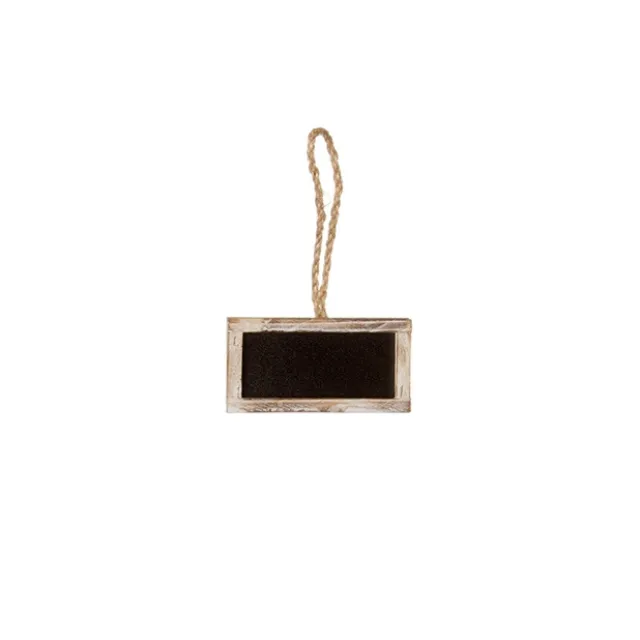Hanging Chalkboard Rectangle Mini Landscape Brown (5x10cm)