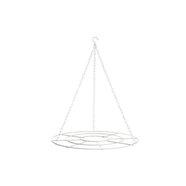 Hanging Floral Chandelier Small Single White (60cmDx70cmH)