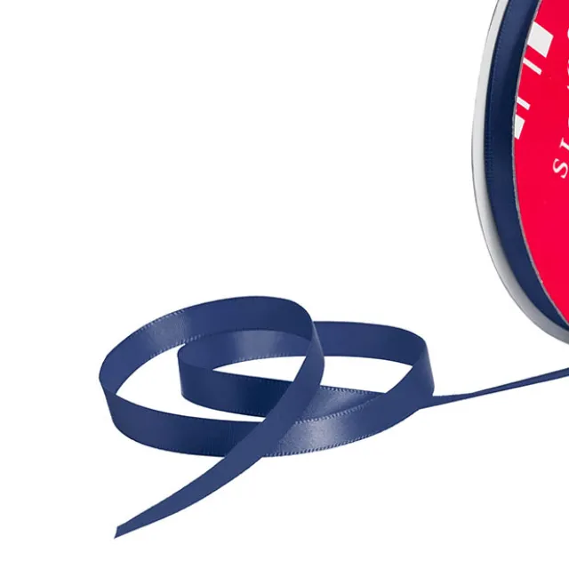 Bulk Ribbon Single Face Satin Navy (10mmx50m)