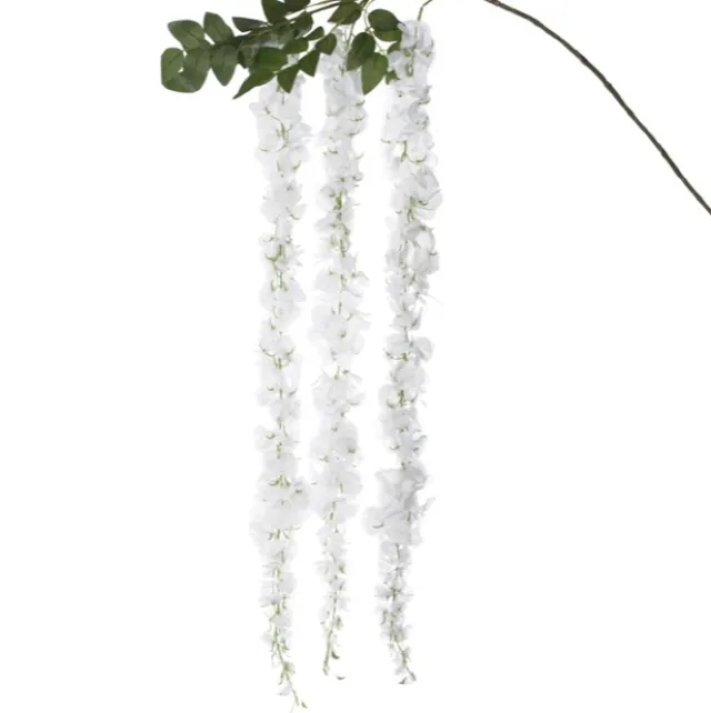 Wisteria Spray x 3 Sprays White (175cm)