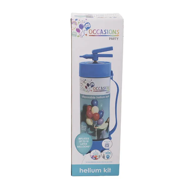 Helium Tank Latex Balloon Kit w Gel & Balloons (2.2L)
