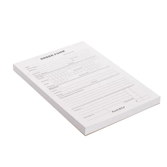 Florist Order Pad with Koch Co Logo (148x210mm) 100 sheets