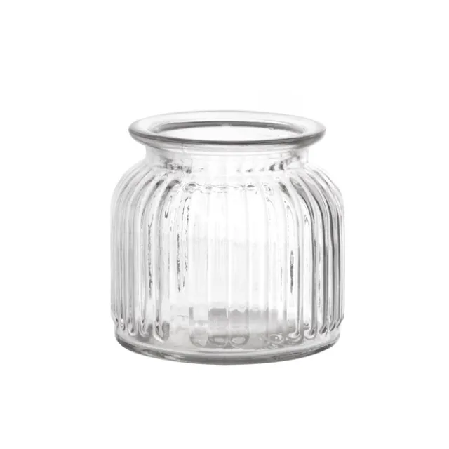 Hurricane Glass Jar Clear Small (11Dx10.5cmH)