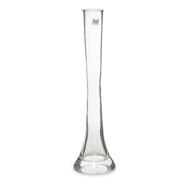 Glass Cylinder Bud Vase Stem Clear (4Dx30cmH)