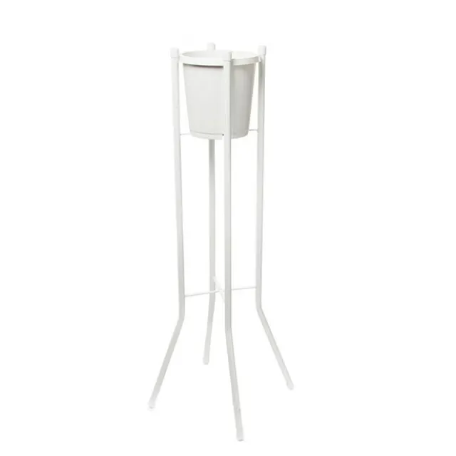 Flower Display Stand Single Bucket 91cmH White