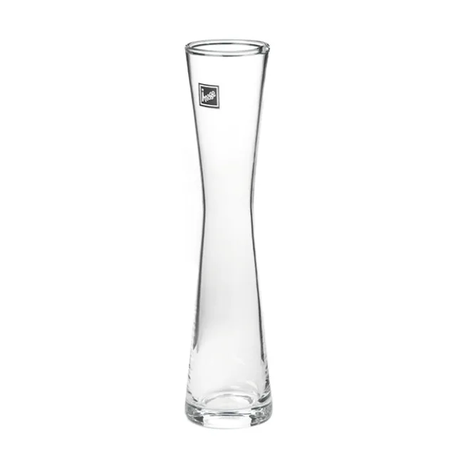 Glass Cylinder Waisted Bud Vase Clear (5Dx24cmH)