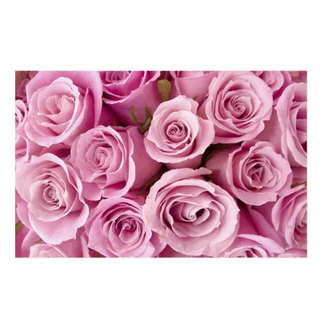Cards Rose Bunch Pink (10x6.5cmH) Pack 50