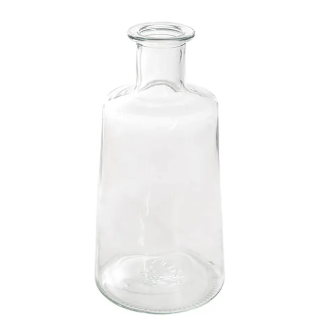 Glass Habitat Bottle Vase Clear (11.5x24cmH)