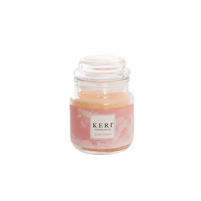 Scented Candle Bubble Jar Sweet Dream (6Dx8.5cmH 90g)