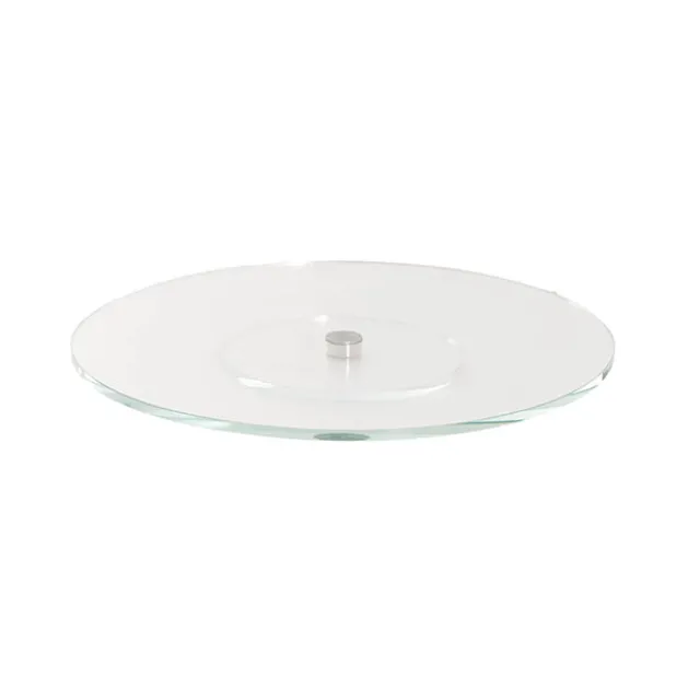 Crystal Lazy Susan Rotating Display Stand Clear (40cmDx3cmH)