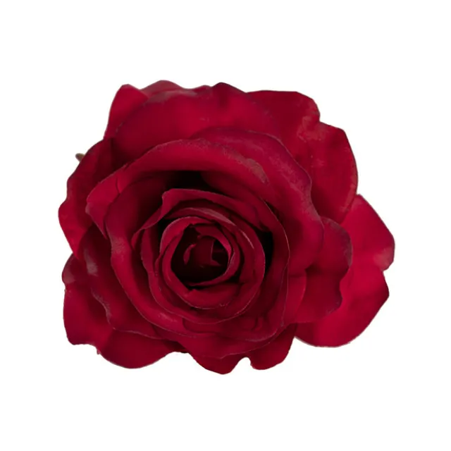 Rose Heads Loose Pack 9 Dark Red