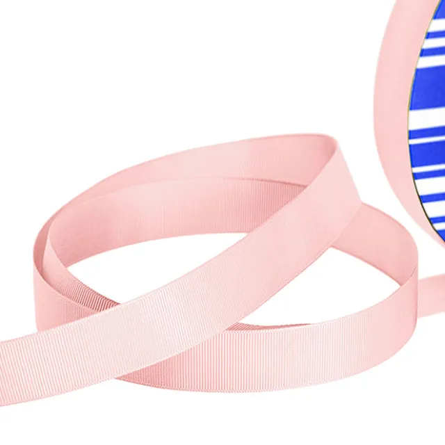 Jumbo Bulk Ribbon Grosgrain Plain Baby Pink (25mmx100m)