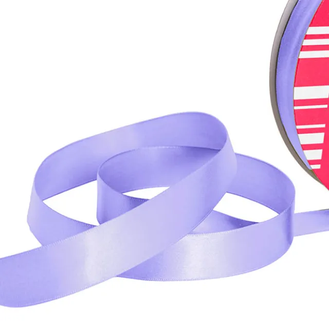 Jumbo Bulk Ribbon Single Face Satin Light Purple (25mmx100m)