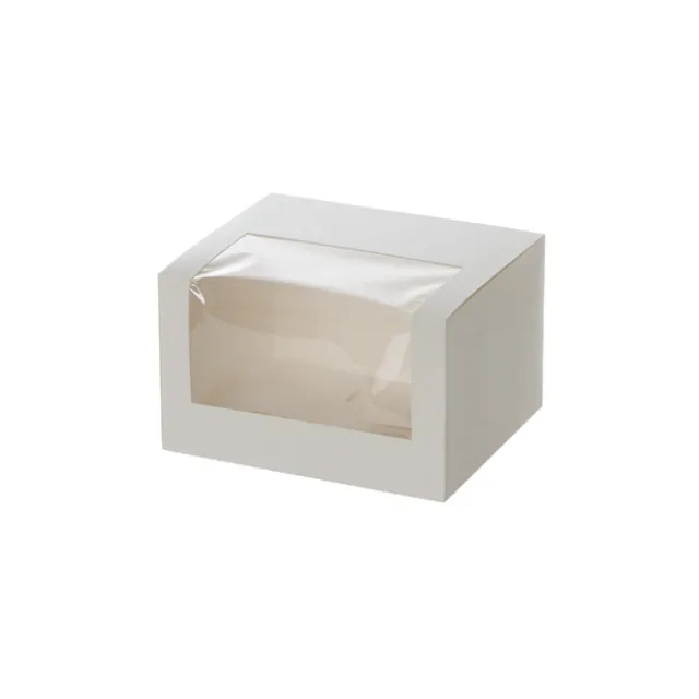 Patisserie Window Box 5" White (130x110x80mmH)