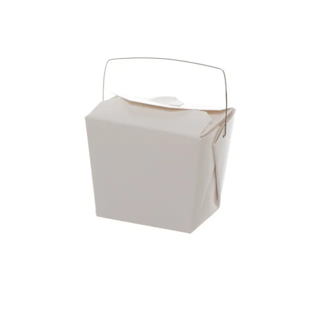 Food Pail 225gm (8oz) Takeaway Container White (62x46x66mmH)