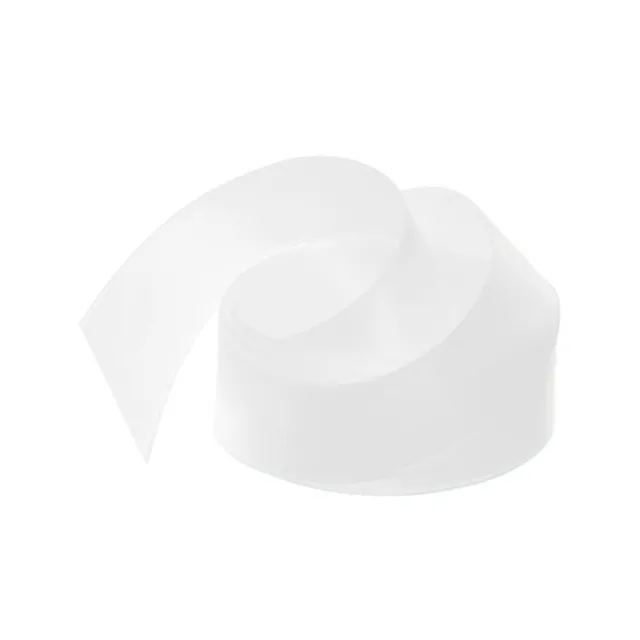 Ribbon Satin Deluxe Double Faced White (25mmx25m)