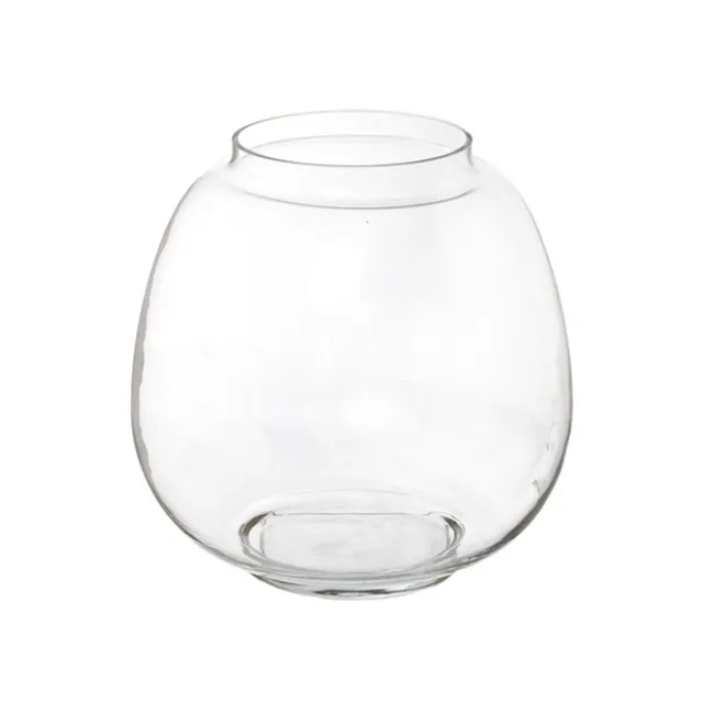 Round Glass Terrarium Bowl Clear (24Dx27cmH)