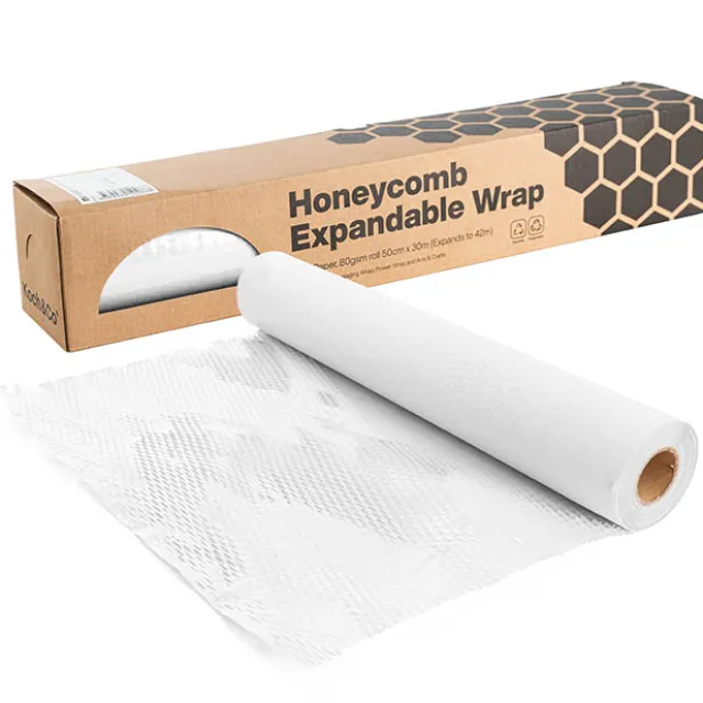 Kraft Paper Honeycomb Expandable Roll White (50cmx30m)