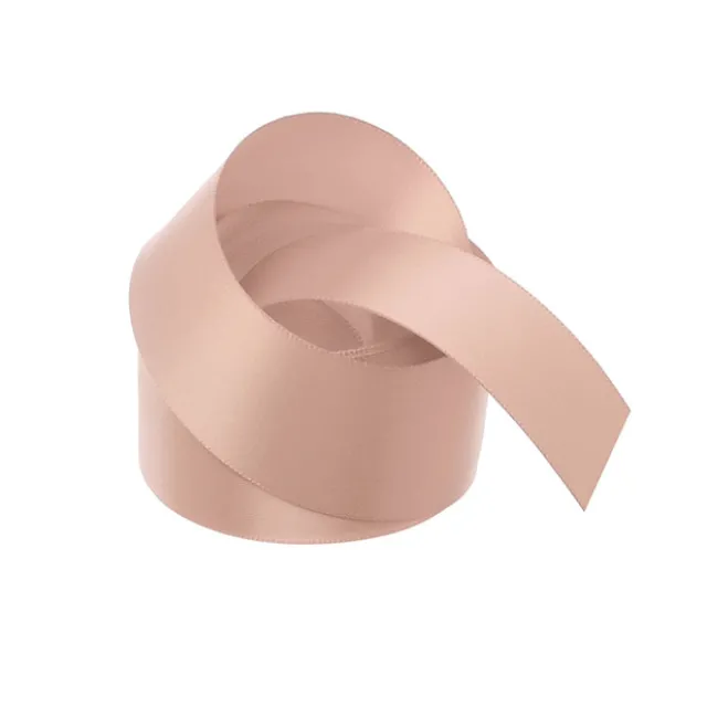 Ribbon Satin Deluxe Double Faced Rose Gold (38mmx25m)