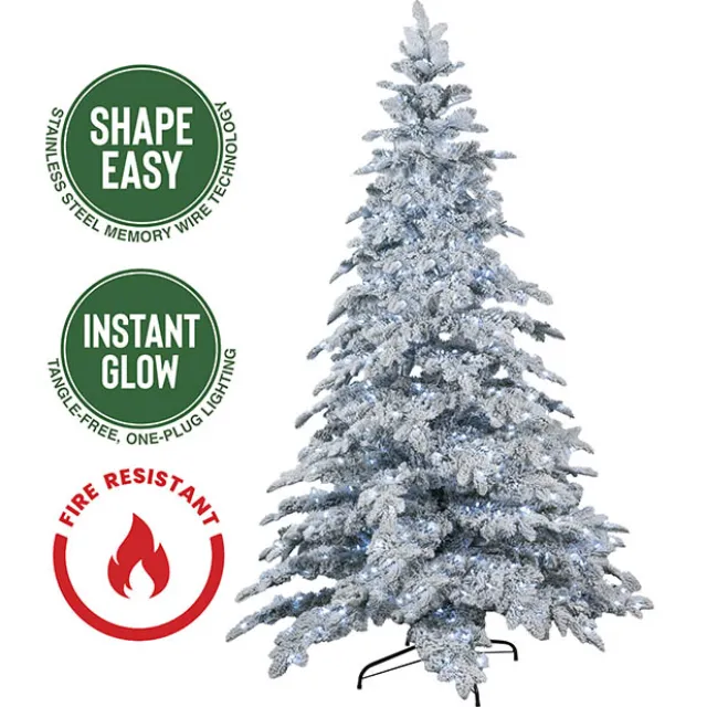 Shape Easy Forest Snow Pine LED Xmas Tree White (1.2x2mH)