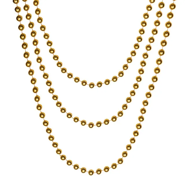 Large Beaded Garland Gold (2cmDx270cmL)