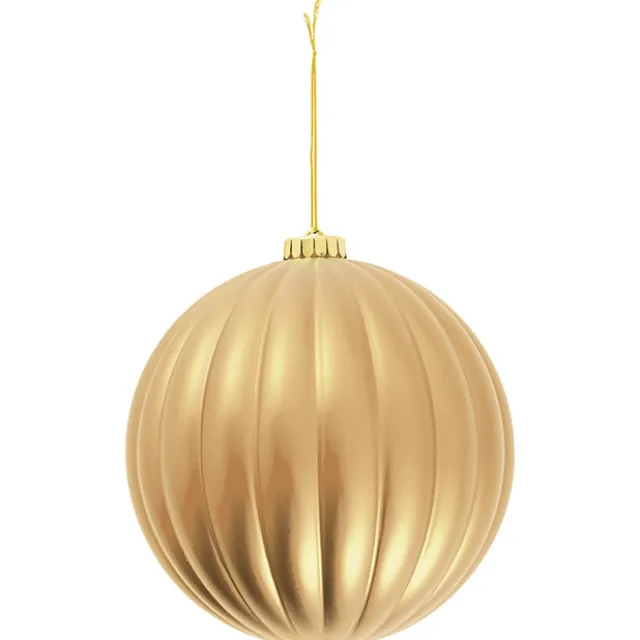 Large Hanging Baubles Set 4 Gold (15cmD)