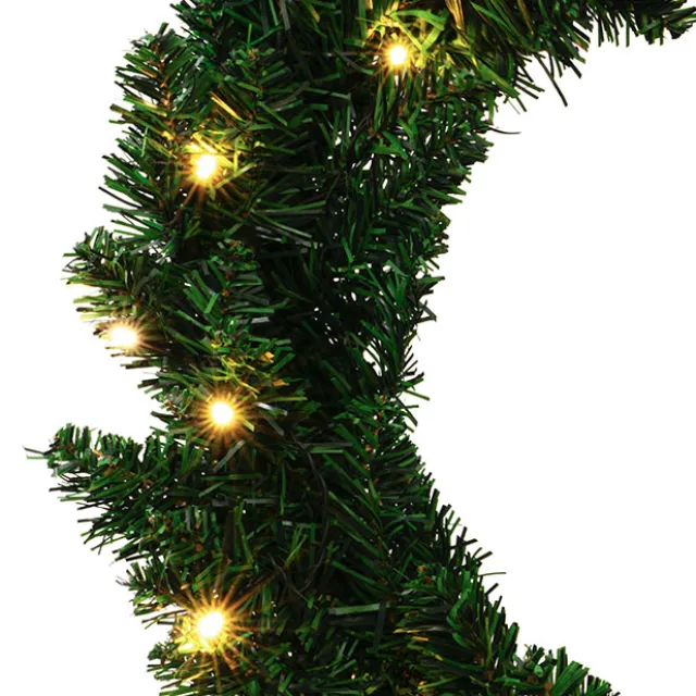 LED Arrow Pine Wreath Green (50cmD)