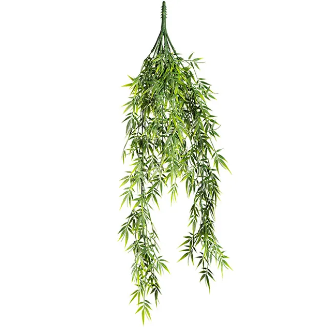 UV Treated Hanging Plant Bamboo Leaves Green (70cmH)