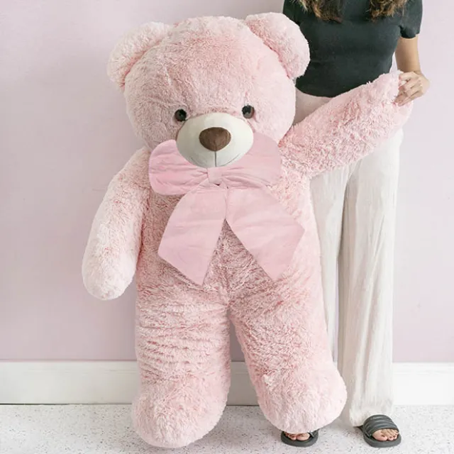 Liam Soft Giant Teddy Bear Soft Pink (130cmHT/90cmST)