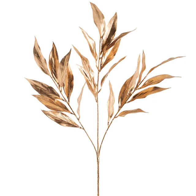 Lily Leaf Spray Gold (75cmH)