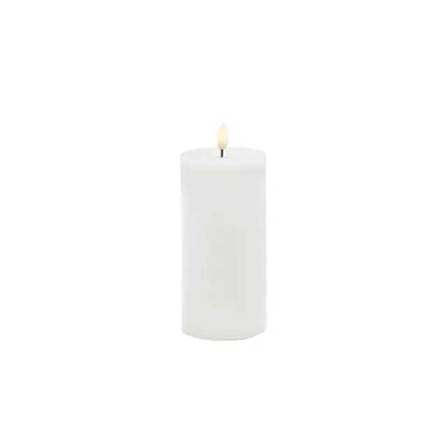 Wax LED Trueflame Event Pillar Candle White (5.5x10cmH)