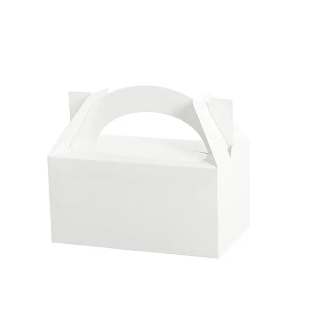 Lunch Box Cardboard White 5pk (20x16x12cm)