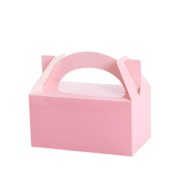 Lunch Box Cardboard Pink 5pk (20x16x12cm)