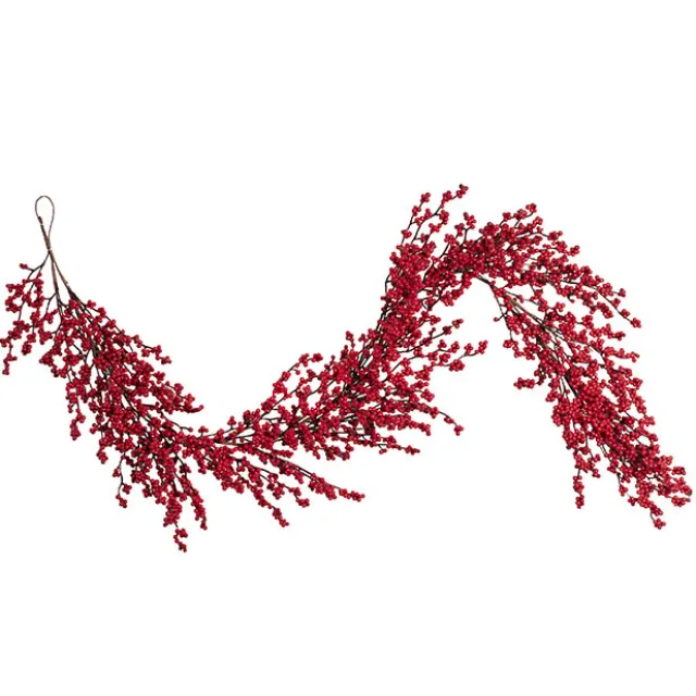 Lush Mini Berry Garland Red (150cmL)