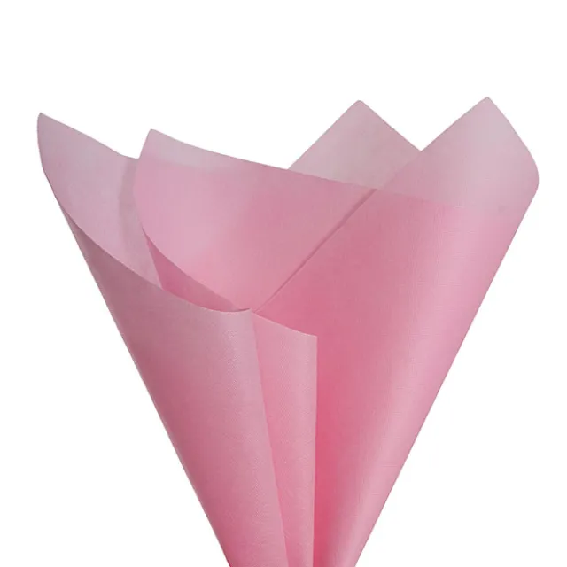 Nonwoven Premium Embossed Wrap Sheets Pink Pk 50 (50x70cm)