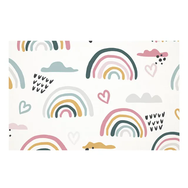 Cards White Rainbow Collage (10x6.5cmH) Pk 50