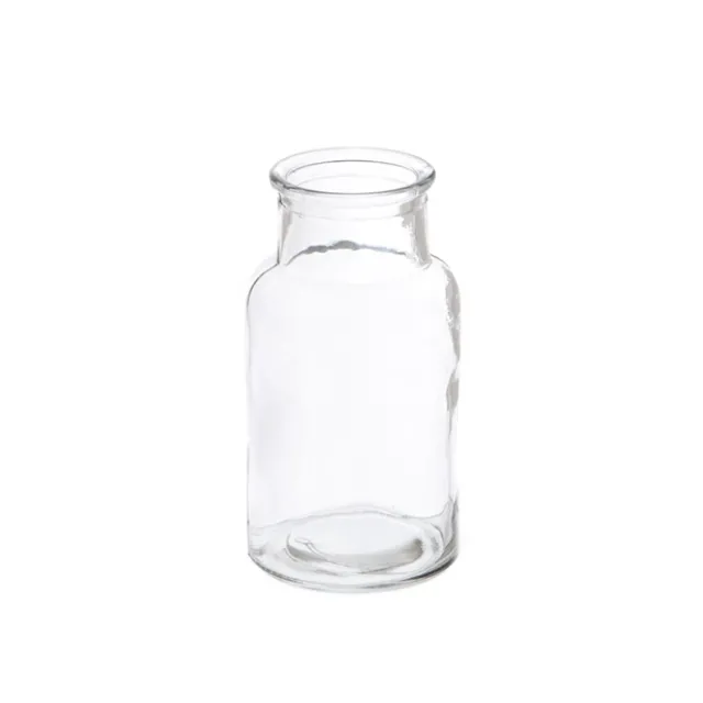 Glass Vintage Bottle Celine Cylinder Clear (6.7x13cmH)