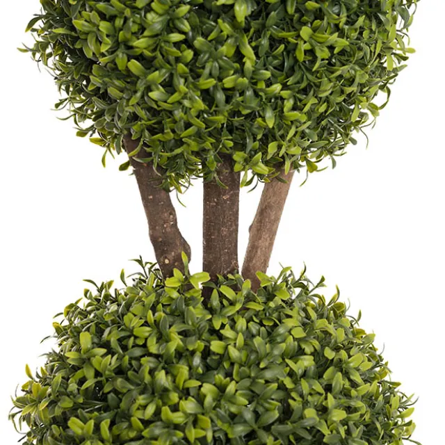 Topiary Tree 3 Ball Faux Boxwood UV Resistant Green (120cmH)