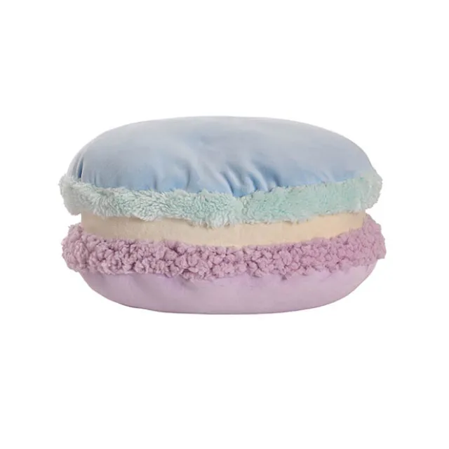 Macaron Cookie Squish Pillow Plush Puff Blue (30cmD)