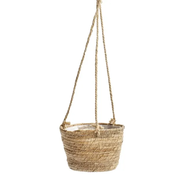 Maya Grass hanging Basket Round Natural (22Dx16.5cmHx68TH)