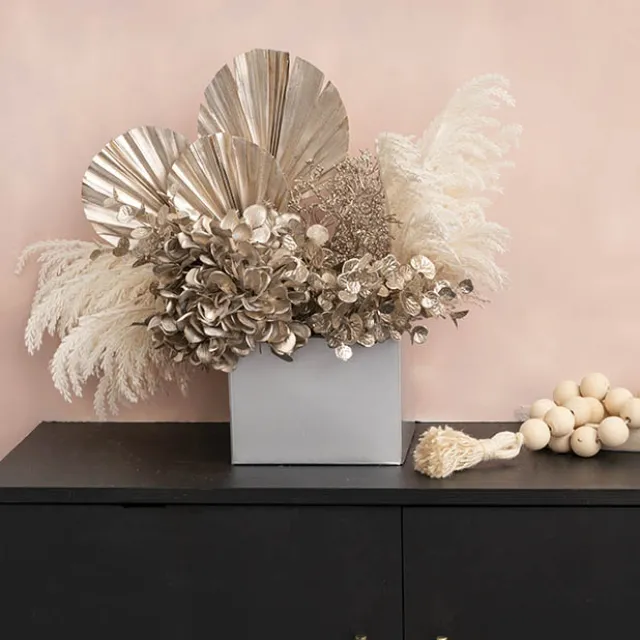 Medium No.6 Posy Box Autolock Base Pk10 Silver (16x12cmH)