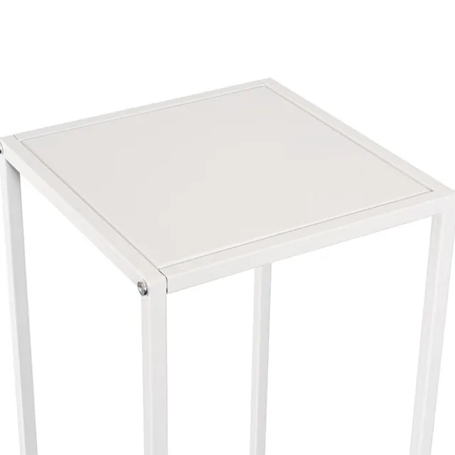 Metal Centrepiece Flower Table Stand KD White (25x25x95cmH)