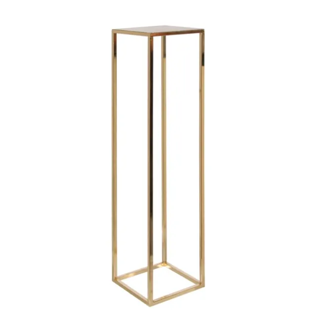 Metal Centrepiece Flower Table Stand Gold (20x20x86cmH)