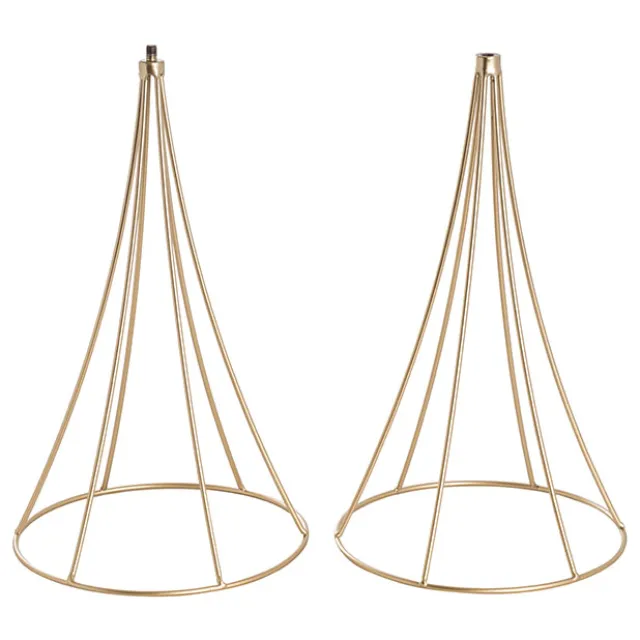 Metal Geometric Centrepiece Flower Stand Gold (20cmDx66cmH)