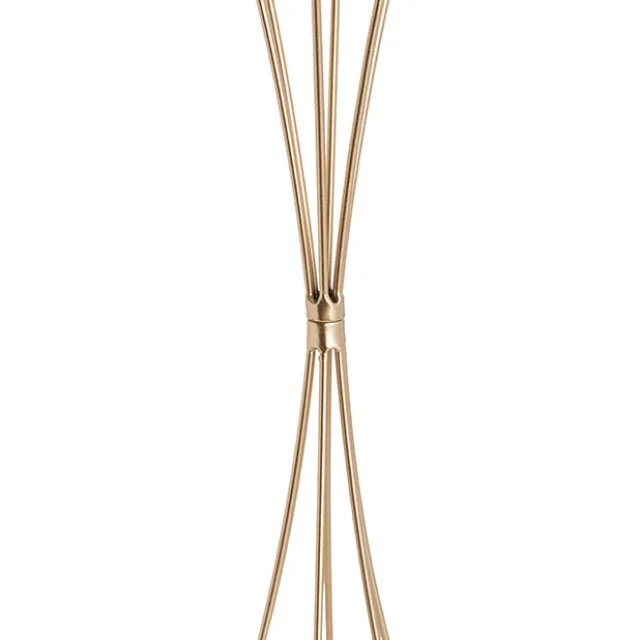 Metal Geometric Centrepiece Flower Stand Gold (20cmDx66cmH)