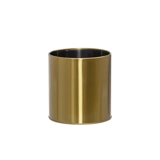 Metal Plant and Arrangement Pot Brass Gold (12x13cmH)